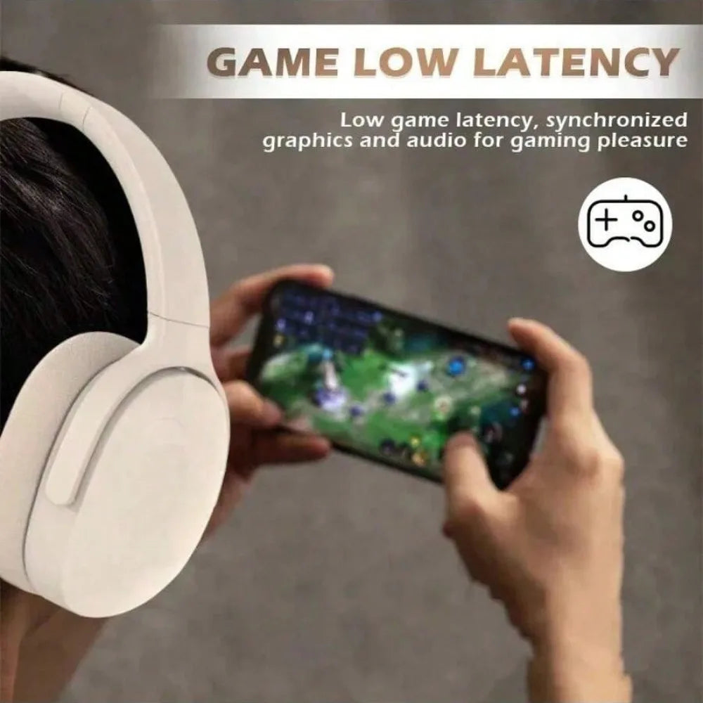 Fashion Bluetooth Wireless Headphones Over Ear Deep Bass Sports Stereo HiFi Long Battery Life Universal For All Devices