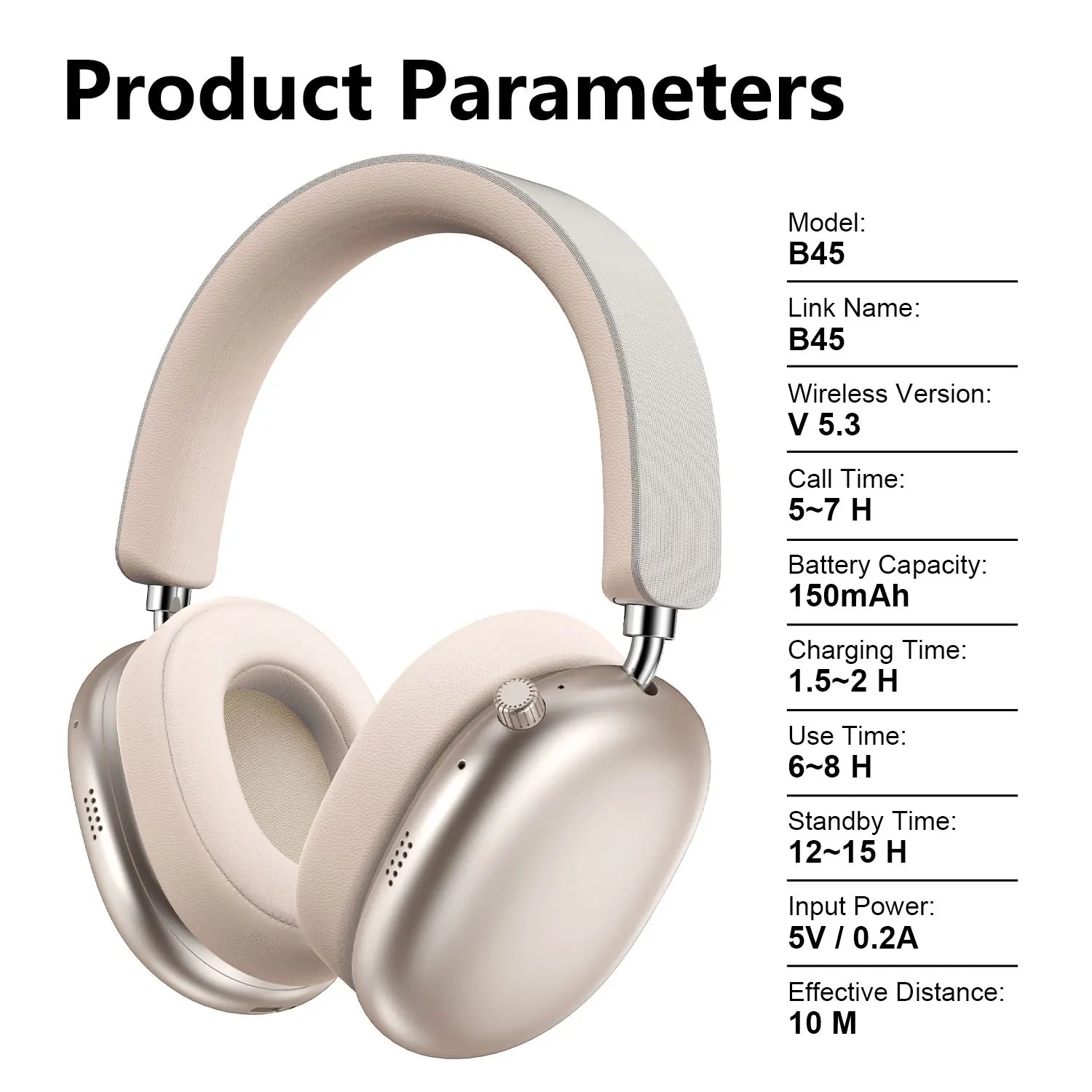 Hot Wireless Bluetooth Headphones Noise Cancelling Earphones Mic Over Ear Sports Gaming Headset For Apple