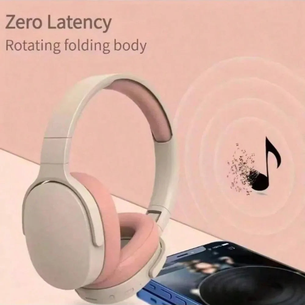 Fashion Bluetooth Wireless Headphones Over Ear Deep Bass Sports Stereo HiFi Long Battery Life Universal For All Devices