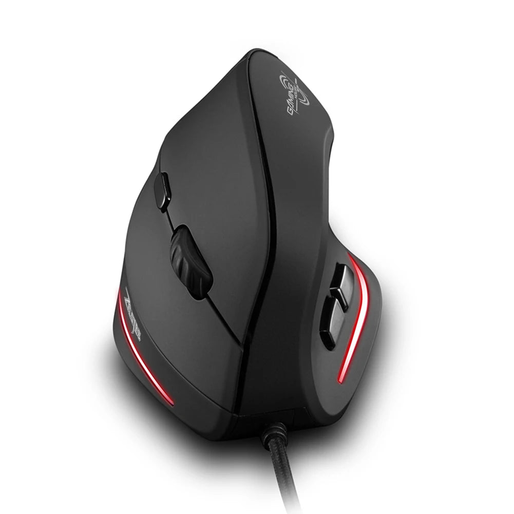 ZELOTES T20 Laptop Computer Ergonomic Mice Silent Wired Vertical Rechargeable Ergonomic 3200 DPI USB Optical Mouse