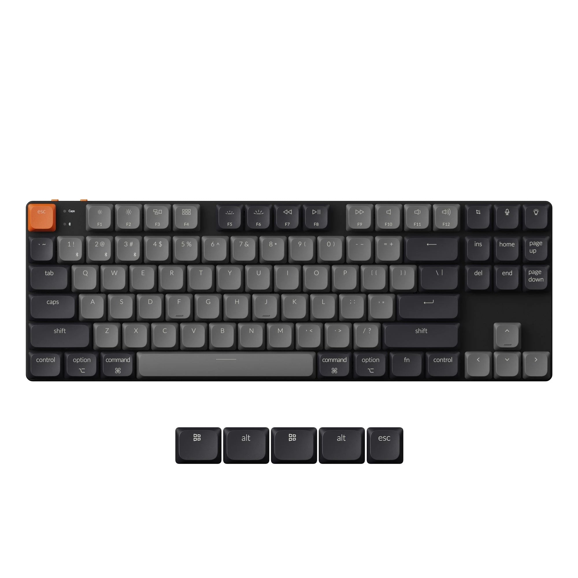 Keychron K1 Version 6 QMK Wireless Custom Mechanical Keyboard L...